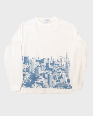 TOKYO CITY LONG SLEEVE TEE WHITE