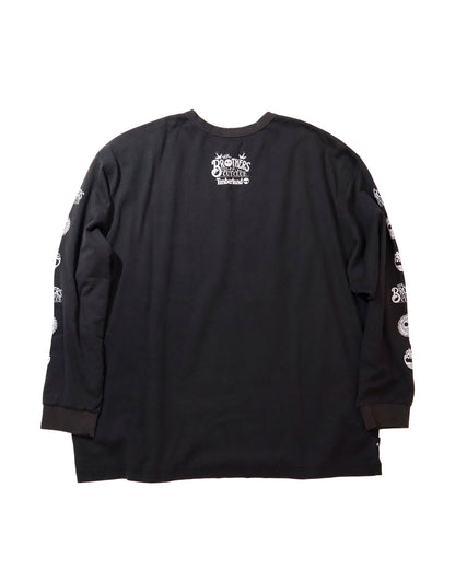 Timberland × MR.BROTHERS CUT CLUB L/S TEE BLACK