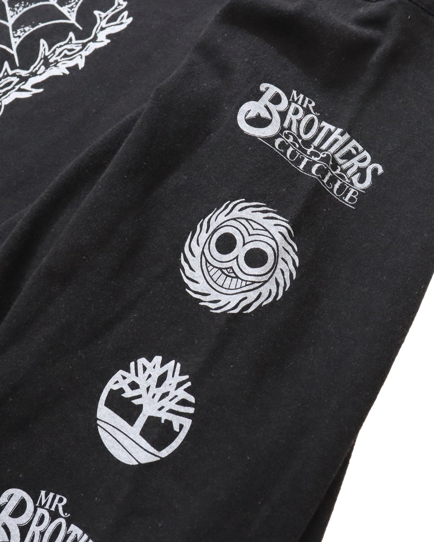 Timberland × MR.BROTHERS CUT CLUB L/S TEE BLACK