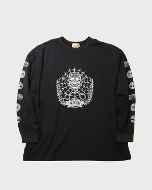 Timberland × MR.BROTHERS CUT CLUB L/S TEE BLACK