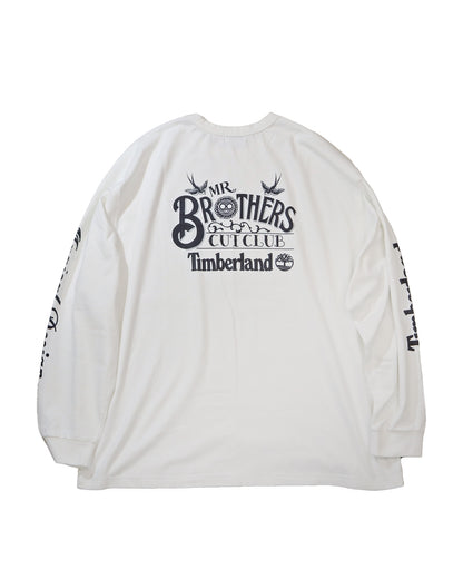 Timberland × MR.BROTHERS CUT CLUB L/S TEE WHITE