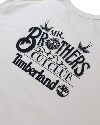 Timberland × MR.BROTHERS CUT CLUB L/S TEE WHITE