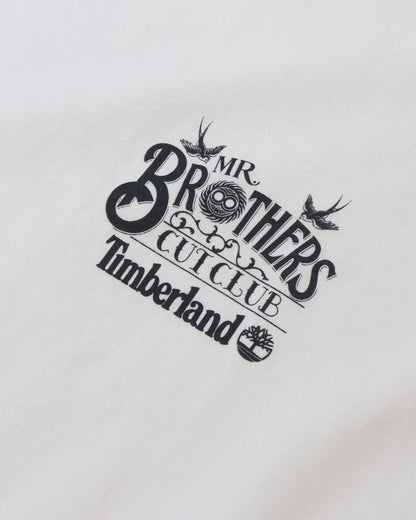 Timberland × MR.BROTHERS CUT CLUB S/S TEE WHITE