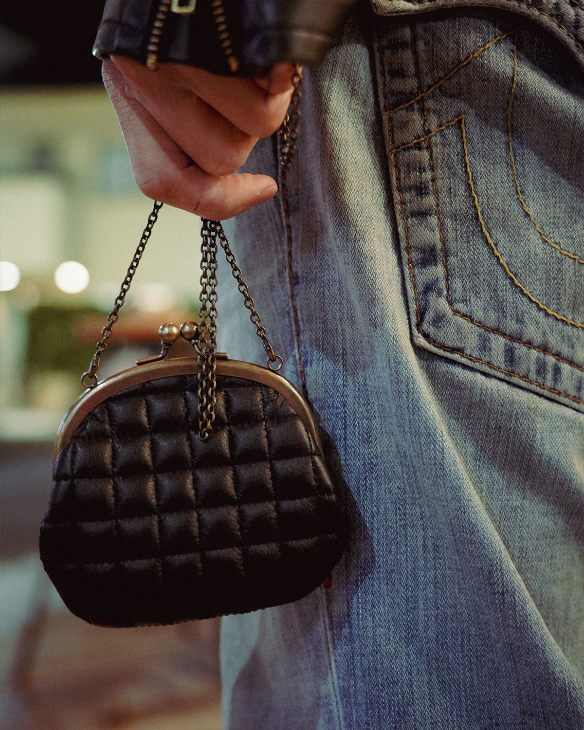 BACKDROP Leathers × MOONEYES × BROSH GM WALLET w/chain