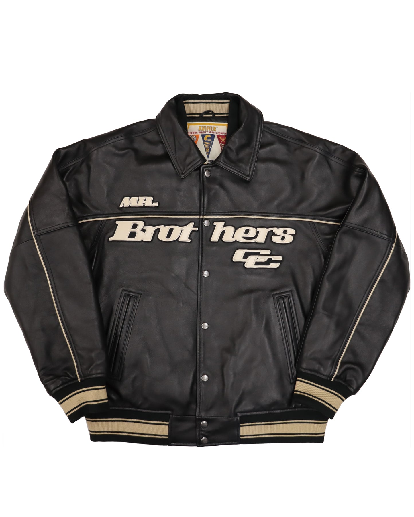 AVIREX×MBCC VARSITY JKT "FRAME WORK"