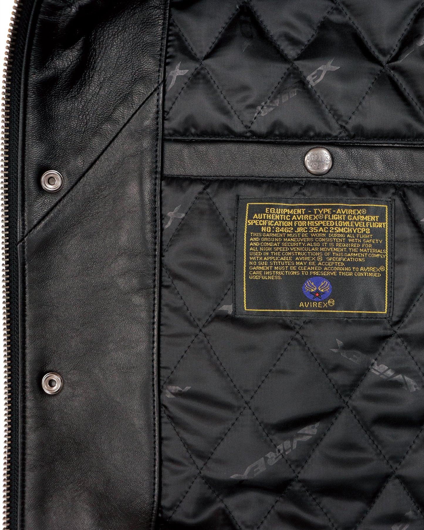 AVIREX×MBCC VARSITY JKT "FRAME WORK"