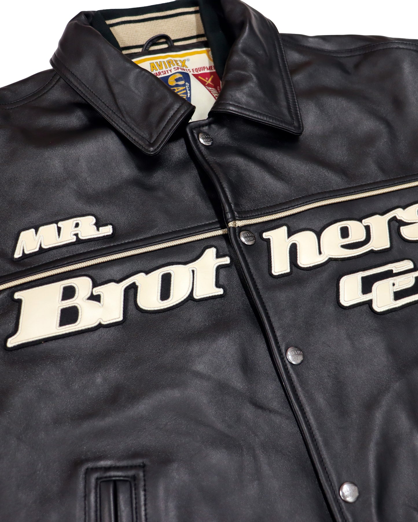 AVIREX×MBCC VARSITY JKT "FRAME WORK"