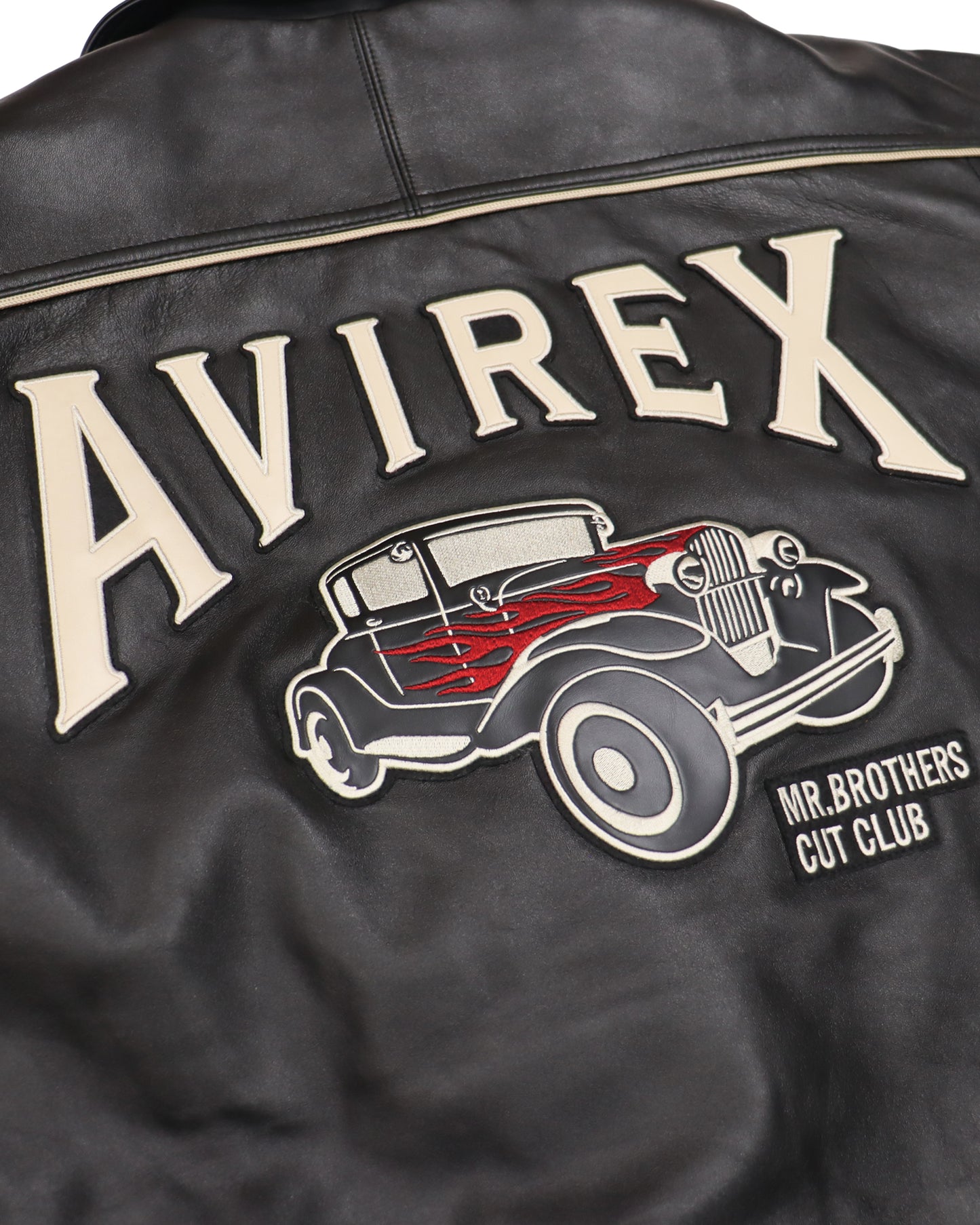 AVIREX×MBCC VARSITY JKT "FRAME WORK"